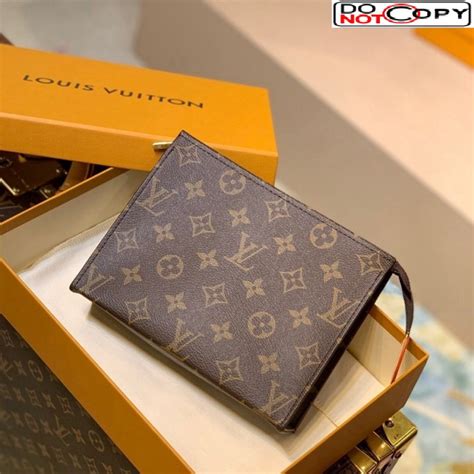 louis vuitton m47544|Louis Vuitton Toiletry Pouch 19 Monogram Brown .